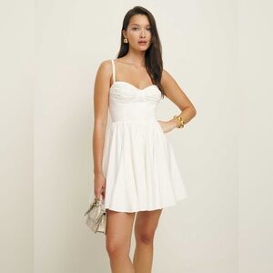 🕊️ NWT Reformation Cherrie Dress White - Size 4
